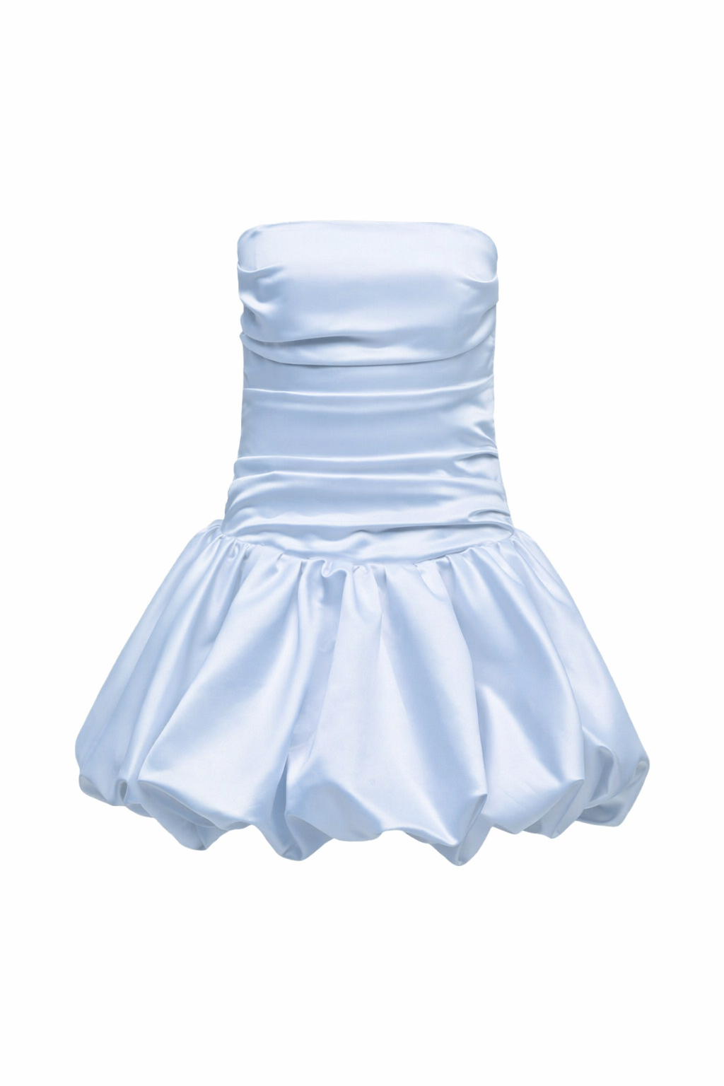 Flora Dress in blue color isolated on white background